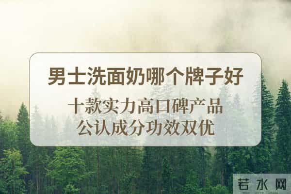 2025 男士洗面奶哪个牌子好，十款实力高口碑产品公认成分功效双优