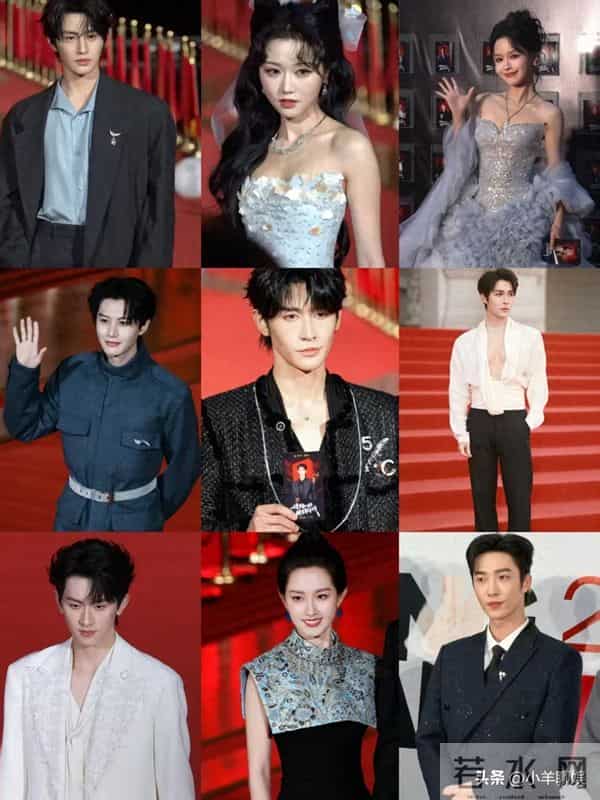 黑网衫,低胸装,短剧演员走红毯恨不得披块布上台!网友-太辣眼