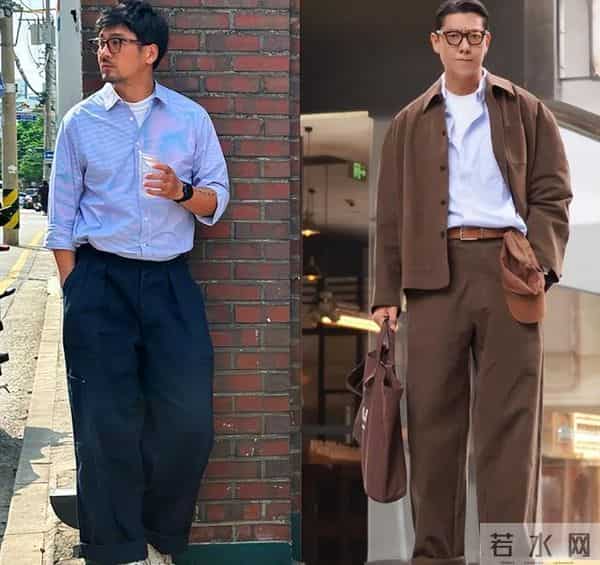 真正会穿的男人，不管穿羽绒服还是夹克，不会配束腿裤，拉低气质