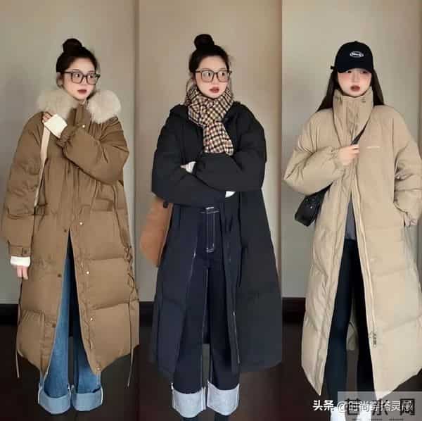 36套入冬穿搭示范：“羽绒服+牛仔裤”，冬天不露腿，保暖又舒适