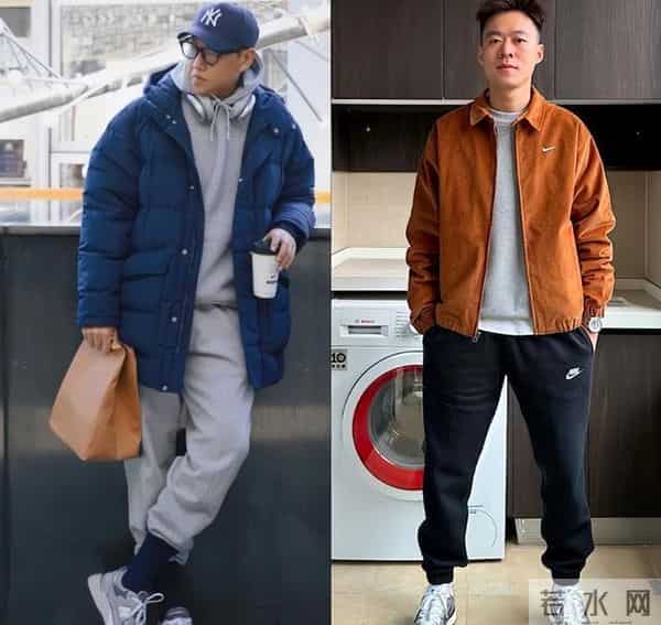 真正会穿的男人，不管穿羽绒服还是夹克，不会配束腿裤，拉低气质