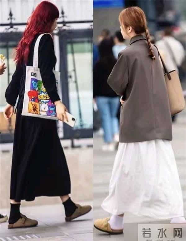 去了杭州才发现：满街的“勃肯鞋”，和裙子简直天生一对,特时髦