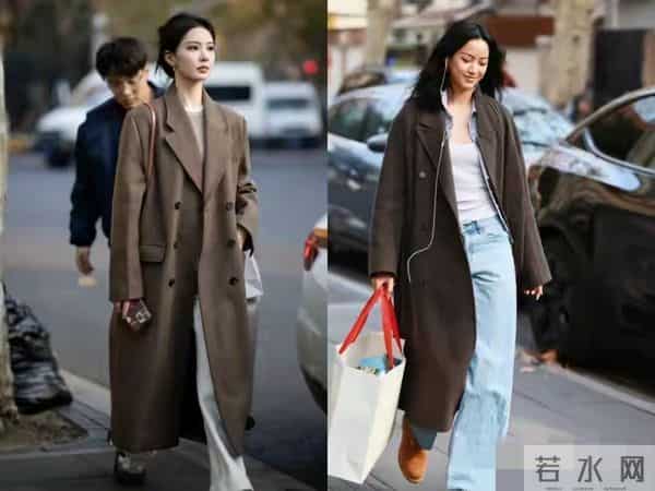 穿大衣时,裤子选“小脚”还是“阔腿”?看南京、北京街拍就懂了