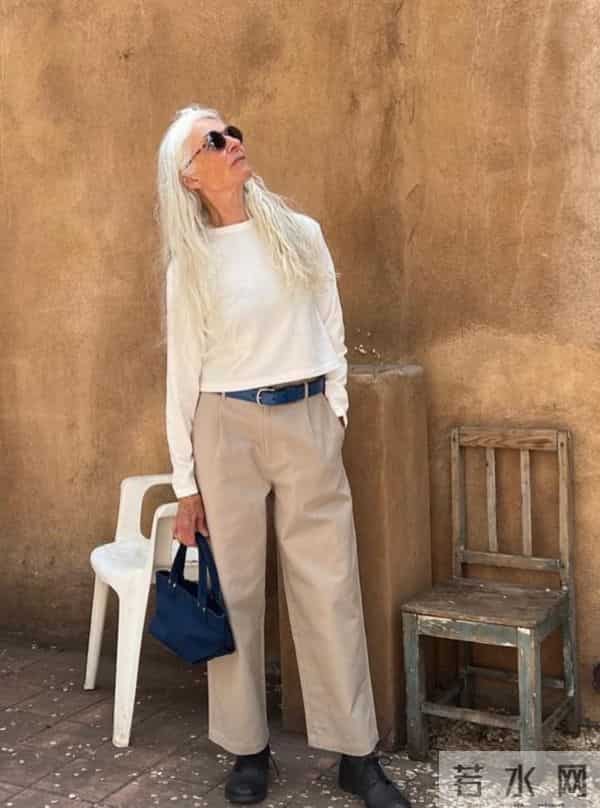 等我老了也要这样穿，白发不染扎马尾，不穿老年装，到老都优雅！