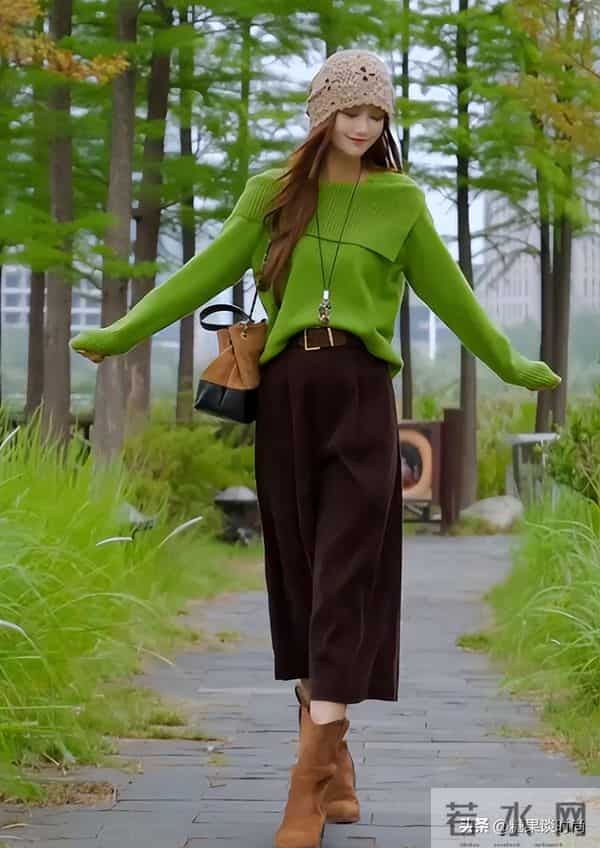 针织衫这样配色太美了，这3个颜色闭眼搭，选对颜色才是王道呀