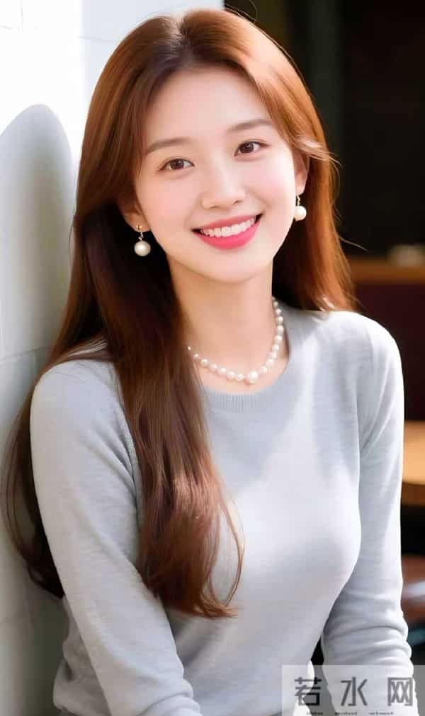 简约的灰色针织衫