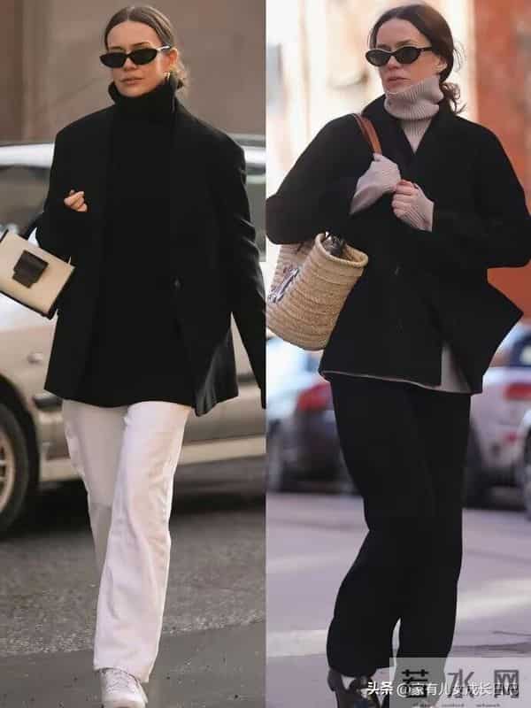 秋冬“ins博主风+通勤得体感”万能穿搭，驼色大衣+直筒牛仔极简