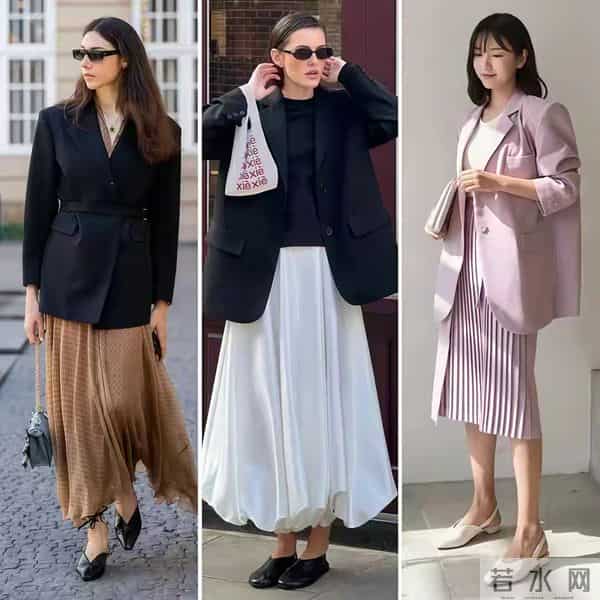 外套+长裙”！你别小看这组合，它简直就是“矛盾美学”的巅峰