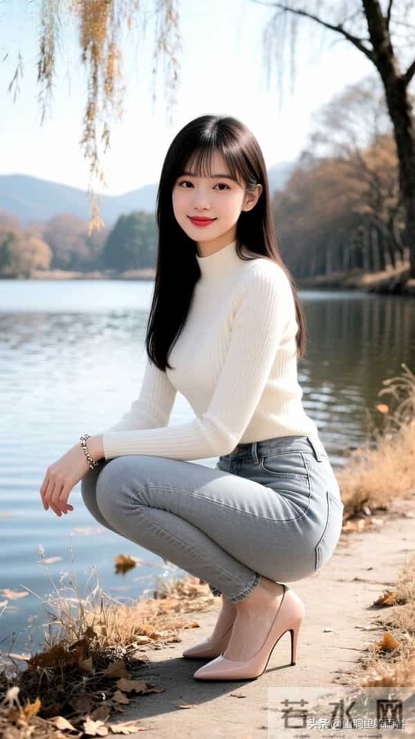 「极简穿搭天花板!白针织衫+浅灰紧身牛仔,解锁秋日显瘦公式」