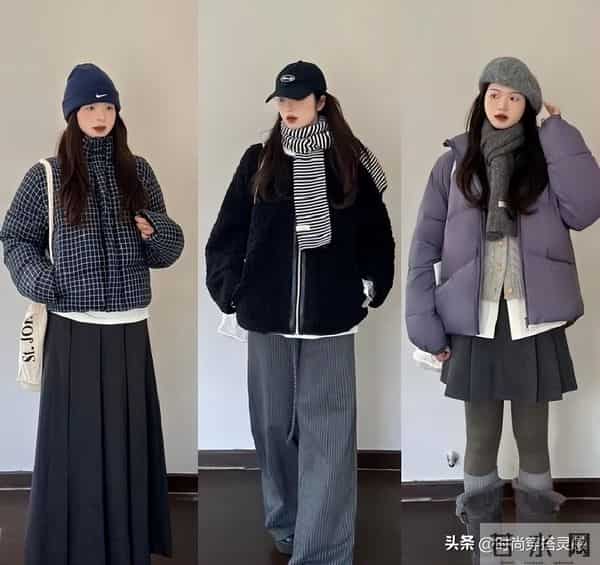 36套入冬穿搭示范：“羽绒服+牛仔裤”，冬天不露腿，保暖又舒适