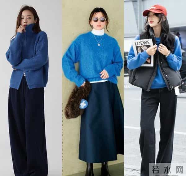 秋冬除了黑白灰，穿这个颜色也好美