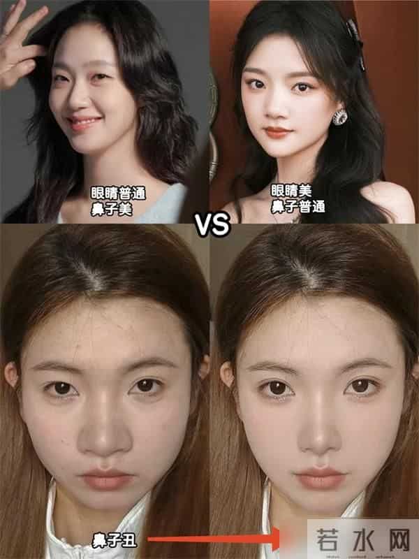 一个女人好不好看,看她的“鼻子”就知道了,差别不是一般的大