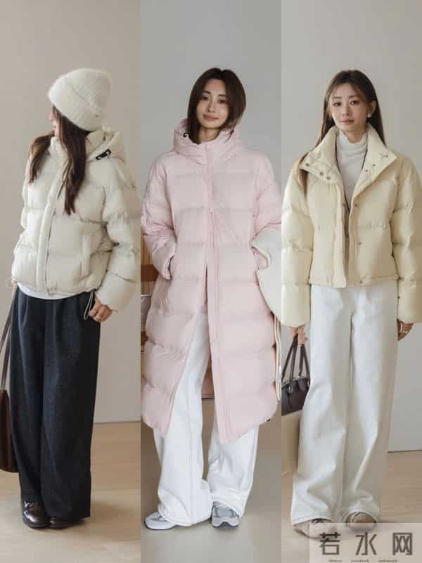 “羽绒服+下装”搭配，显瘦又温柔，普通人照着穿就赢了