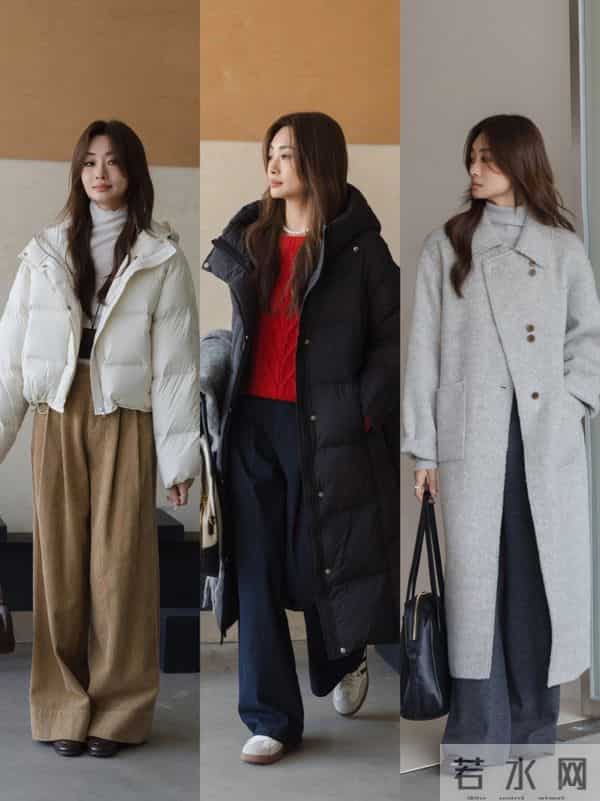 “羽绒服+下装”搭配，显瘦又温柔，普通人照着穿就赢了