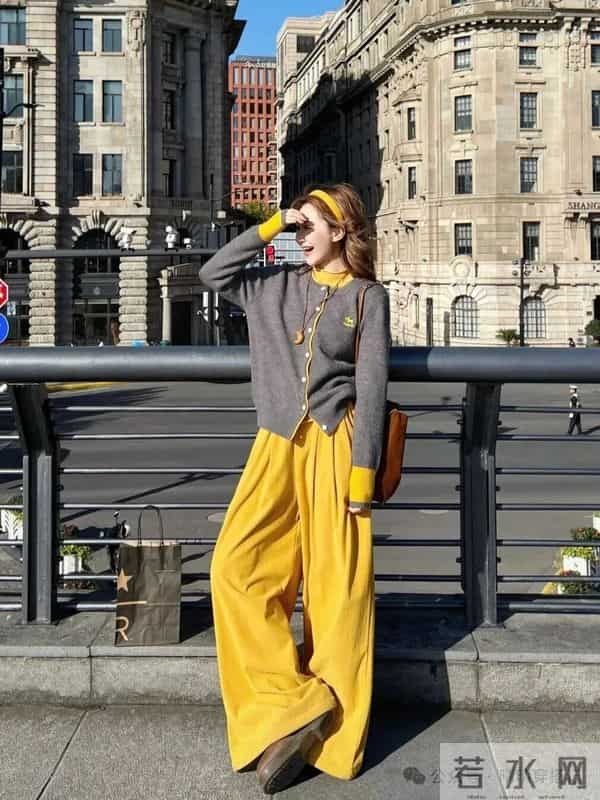 救命！灰+黄原来这么绝！显白又出片