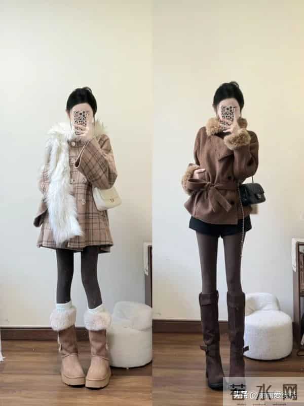 冬日穿衣不臃肿|毛茸茸+阔腿裤的显瘦保暖穿搭