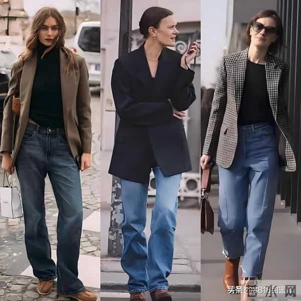 秋日穿搭新主张，一条牛仔阔腿裤，穿出自在气场