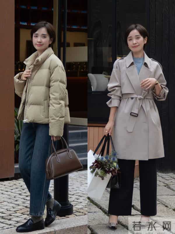 这才是中年女人该有的秋冬打扮:毛衣+直筒裤,优雅舒适还时髦