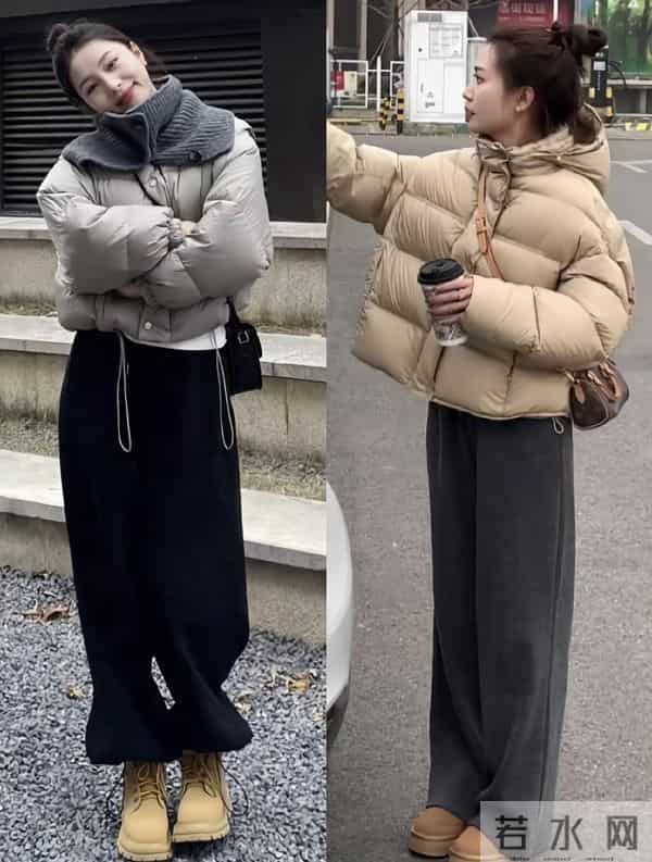 冬季短款羽绒服搭配