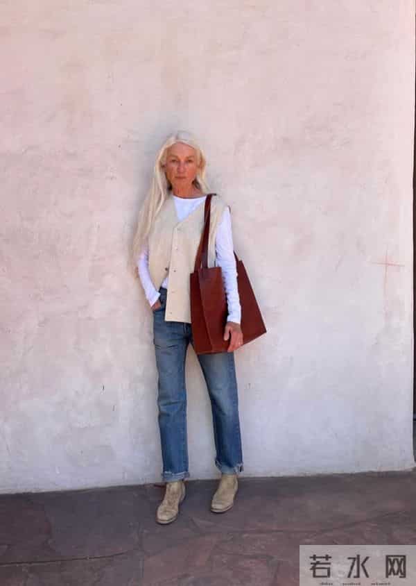 等我老了也要这样穿，白发不染扎马尾，不穿老年装，到老都优雅！