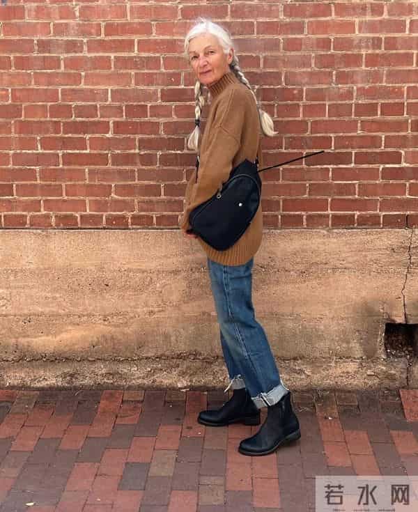 等我老了也要这样穿，白发不染扎马尾，不穿老年装，到老都优雅！