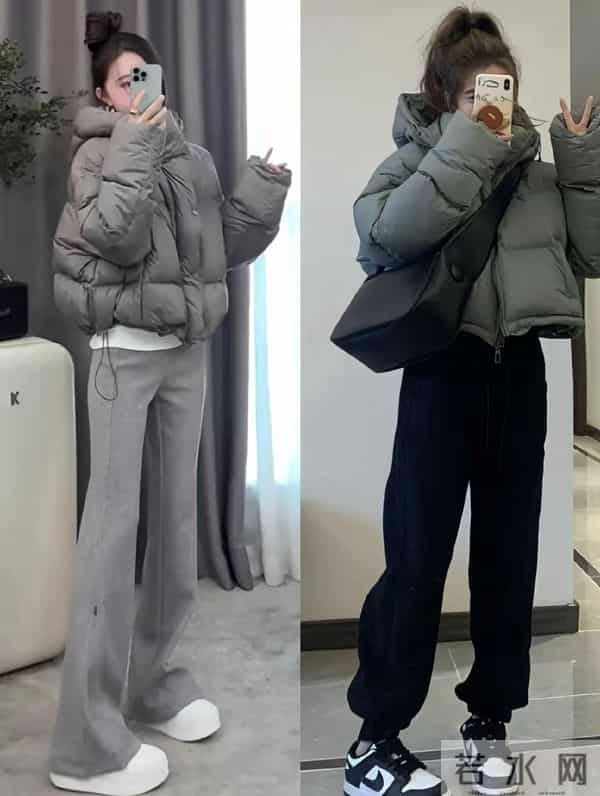 冬季短款羽绒服搭配