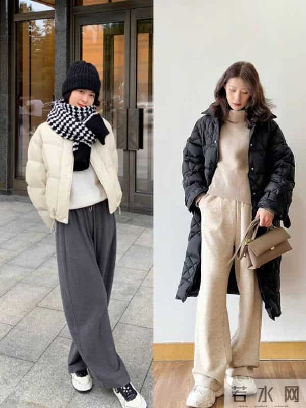 寒冬时节“阔腿裤 运动鞋”成热门，舒适保暖又显高