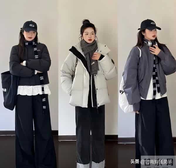 36套入冬穿搭示范：“羽绒服+牛仔裤”，冬天不露腿，保暖又舒适