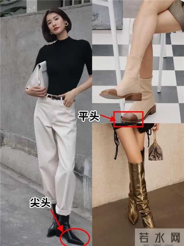 平头靴“不香了”，今年秋冬更火的是“裸跟靴”，洋气显瘦又增高