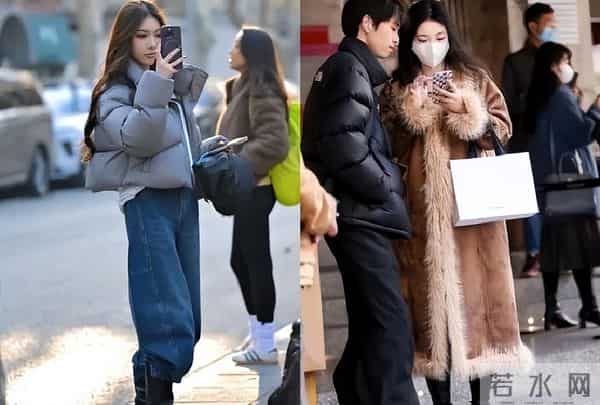 被上海女生街拍惊艳到:靴要长筒、外套带皮毛,时髦洋气还保暖!