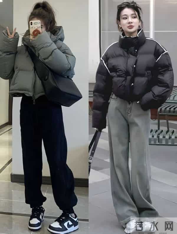 冬季短款羽绒服搭配