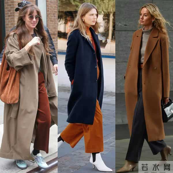 长大衣+短靴，又美又飒又洋气！
