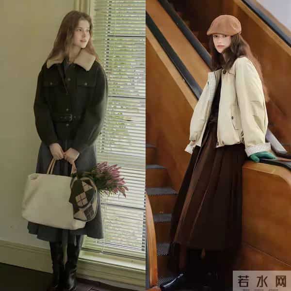 外套+长裙”！你别小看这组合，它简直就是“矛盾美学”的巅峰