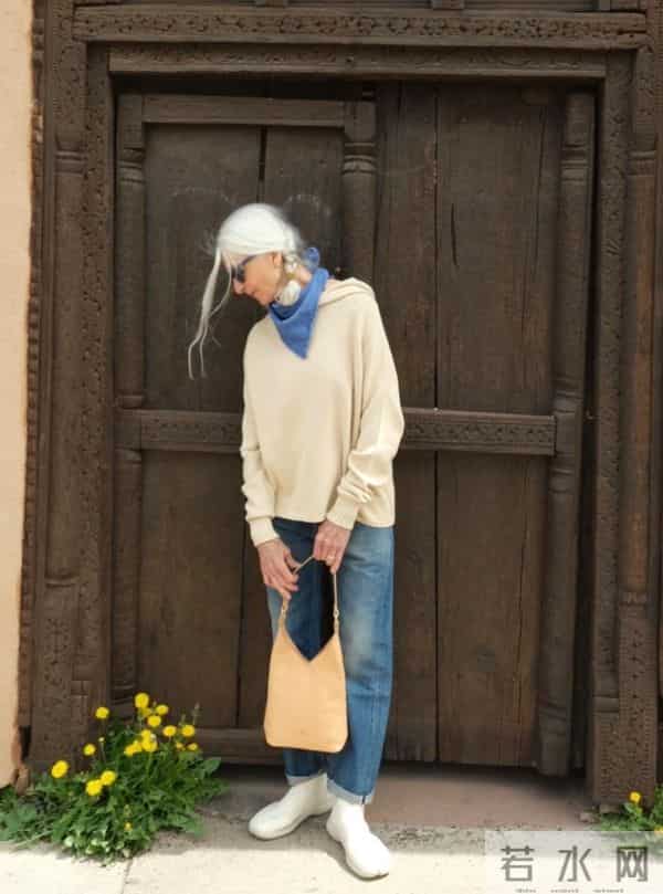 等我老了也要这样穿，白发不染扎马尾，不穿老年装，到老都优雅！