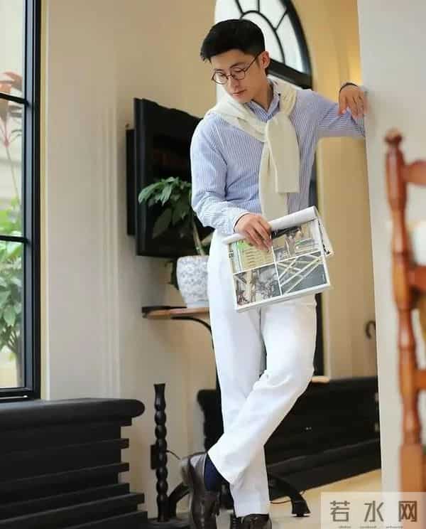 为什么劝4、50岁男人少穿“阔腿裤”?看完3组素人街拍,你就懂了