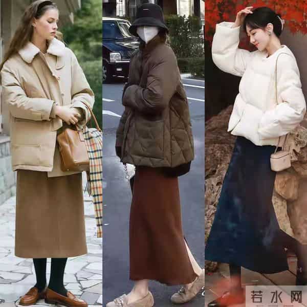 外套+长裙”！你别小看这组合，它简直就是“矛盾美学”的巅峰