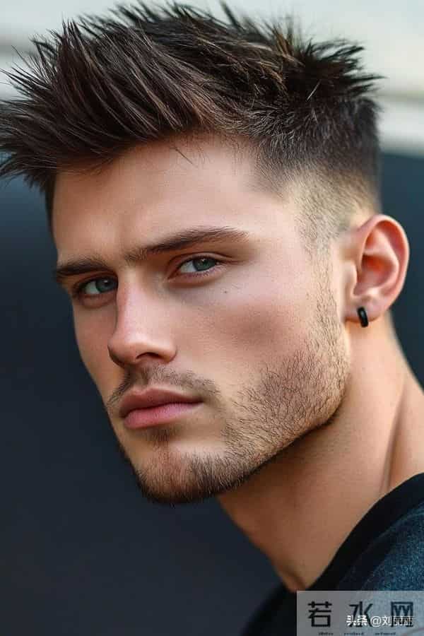 2025男士发型顶流：渐变层次短发，解锁多元风格的利落美学