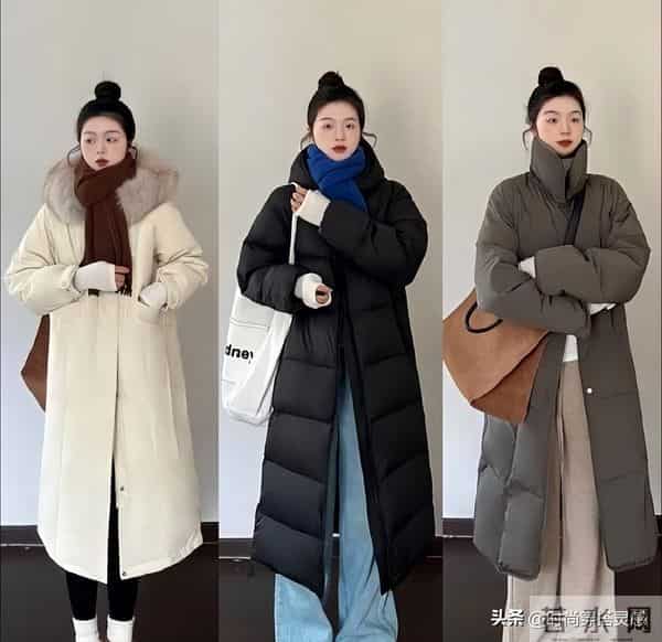 36套入冬穿搭示范：“羽绒服+牛仔裤”，冬天不露腿，保暖又舒适