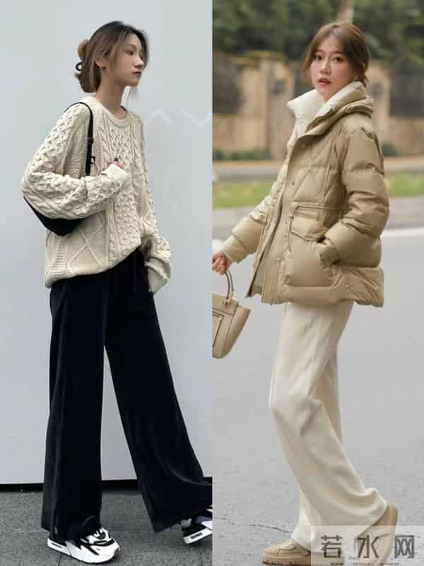 寒冬时节“阔腿裤 运动鞋”成热门，舒适保暖又显高