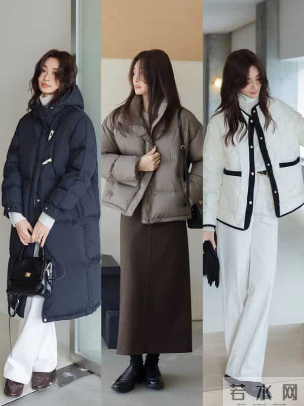 “羽绒服+下装”搭配，显瘦又温柔，普通人照着穿就赢了