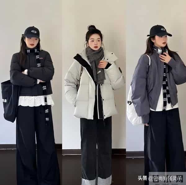 36套入冬穿搭示范：“羽绒服+牛仔裤”，冬天不露腿，保暖又舒适
