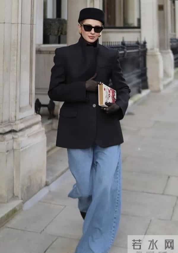 今年冬,牛仔裤这样穿最时髦