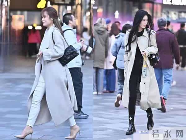 穿大衣时,裤子选“小脚”还是“阔腿”?看南京、北京街拍就懂了