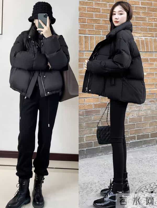 冬季短款羽绒服搭配