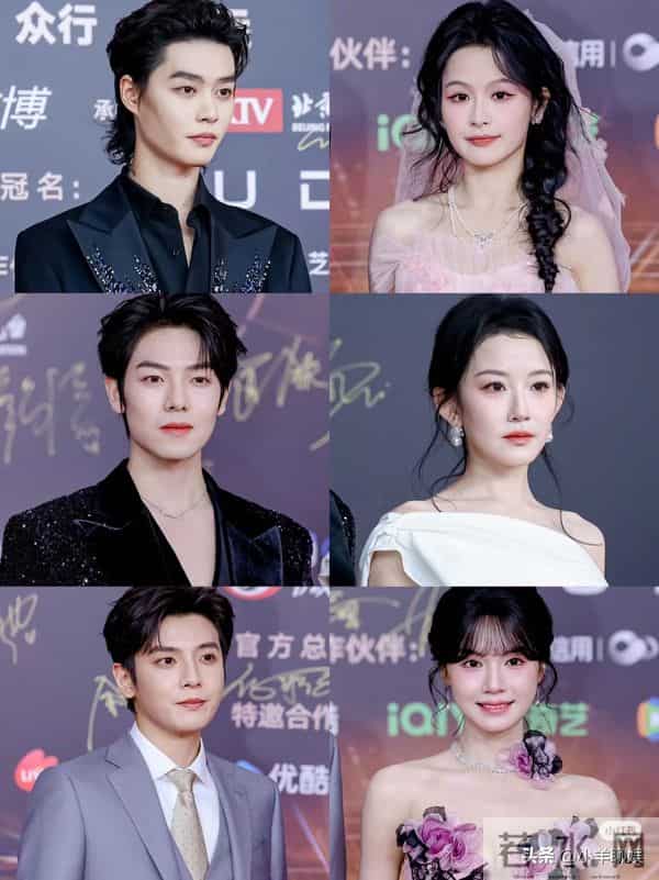 黑网衫,低胸装,短剧演员走红毯恨不得披块布上台!网友-太辣眼