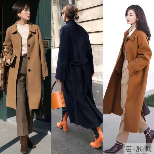 长大衣+短靴，又美又飒又洋气！