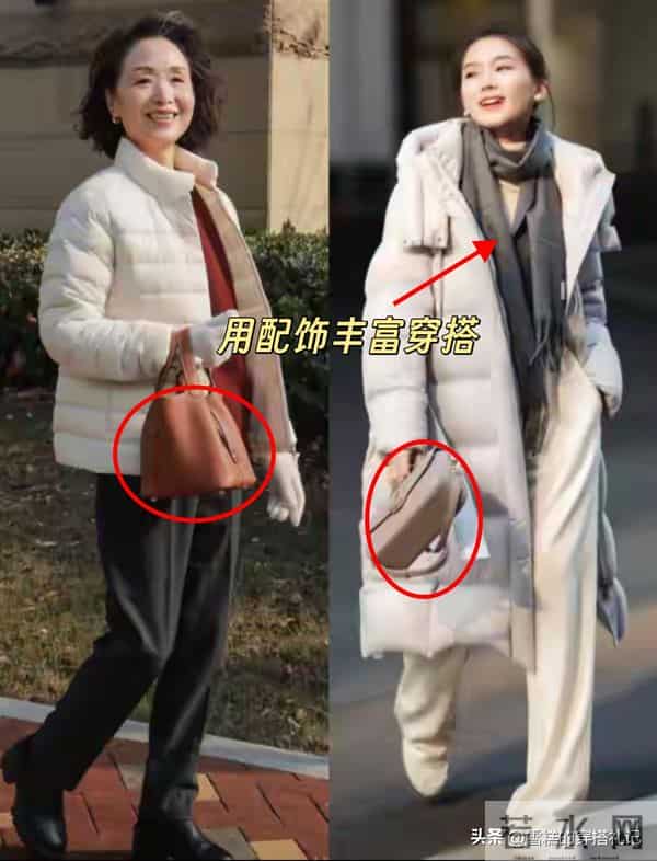 女人上了年纪后，还是穿“羽绒服+短靴”最好看！时髦保暖又气质