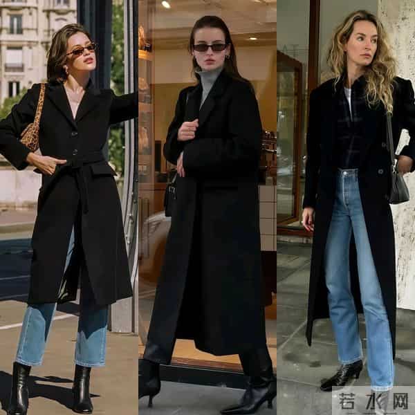 长大衣+短靴，又美又飒又洋气！