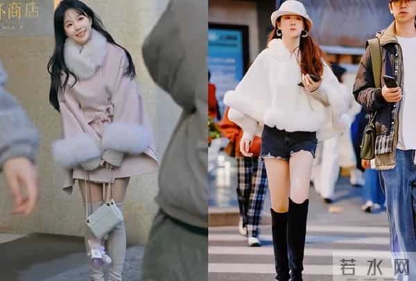 被上海女生街拍惊艳到:靴要长筒、外套带皮毛,时髦洋气还保暖!