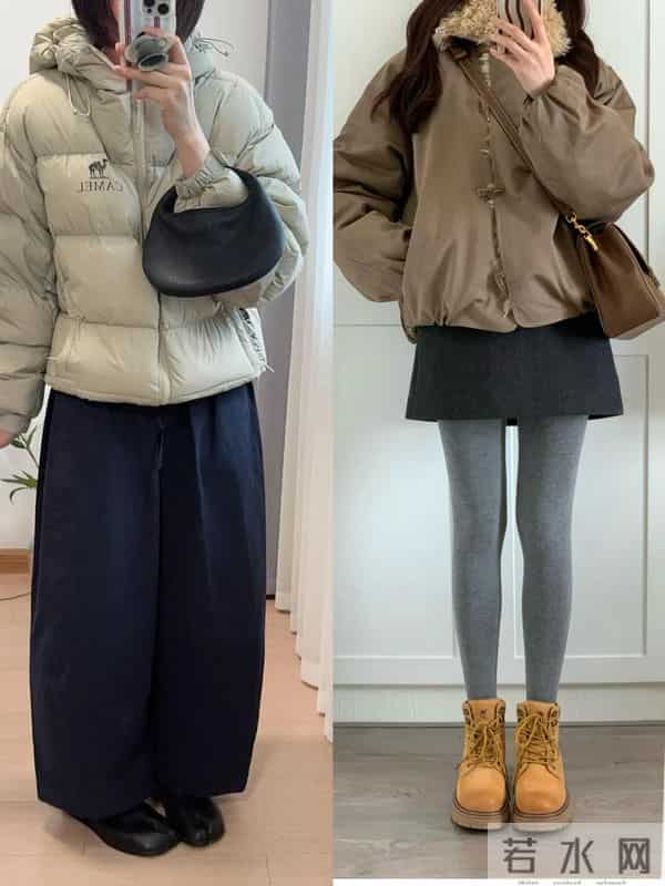 在冬天会穿驼色羽绒服，时髦又高级！